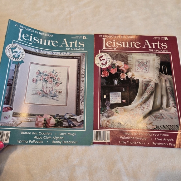 Leisure Arts the magazine 14 issues vintage Late 1990's cross stitch/crafts/home - Picture 6 of 8